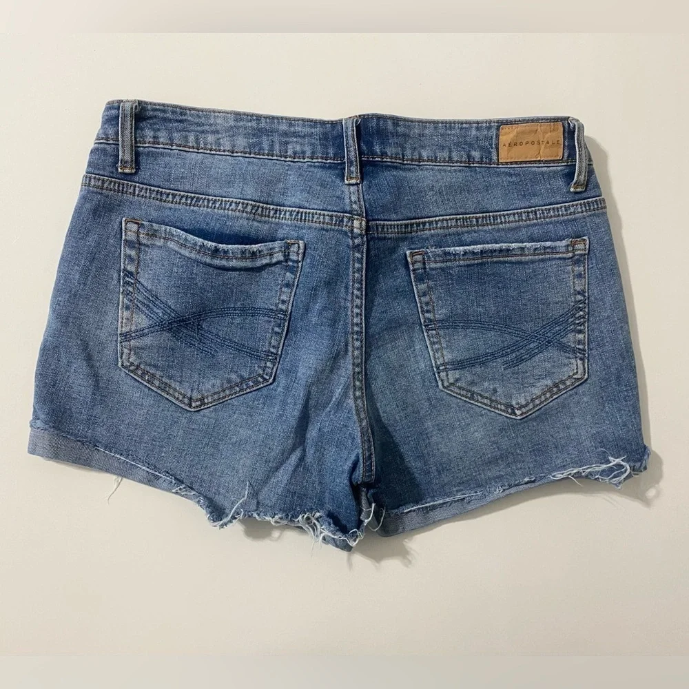 Aeropostale Women's Blue Denim Shorts